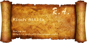 Risch Attila névjegykártya